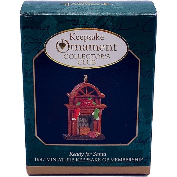 1997 Hallmark Keepsake Ready for Santa Miniature Collectors Club Ornament in Box - Picture 1 of 4